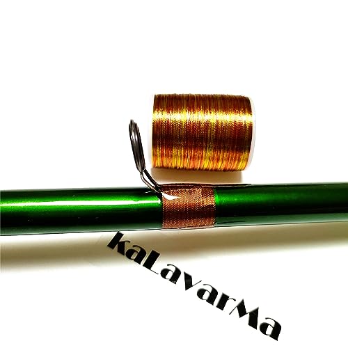 (8pcs*240yd) Kalavarma Rod Wrapping Thread for Fishing Rod Wrapping Thread Rod Building Repair - style: Metallic klm045