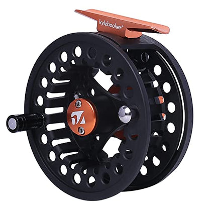 Kylebooker Large Arbor Fly Fishing Reel 3/4wt 5/6wt 7/8wt - color: Black, size: 3/4wt