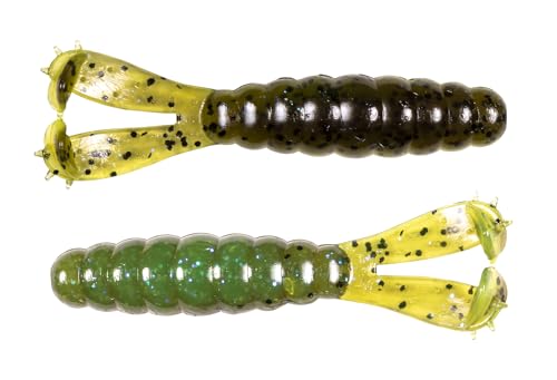 Z-MAN Goat 3 3/4 inch Soft Plastic Grub 4 Pack - style: Hot Snakes