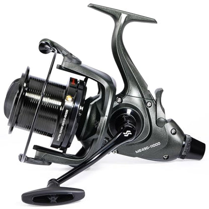 Sougayilang Saltwater Spinning Reels 10000 Series Carp Fishing Reels, CNC Aluminum Spool Fishing Reels for Saltwater Freshwater - color: ME430-11000