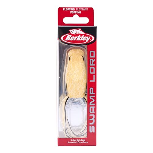 Berkley Swamp Lord Hollow Body Frog Fishing Bait - color: Bone, size: Popping
