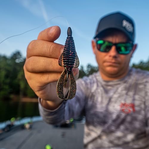 Strike King Rage Bug Fishing Lure, Soft Plastic Grub, Unique Design, Subtle Action - color: Crawdaddy, size: 3"
