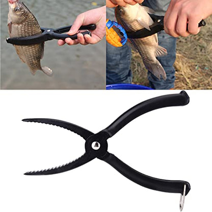 Dioche Fishing Pliers, Fishing Grip Gear Tool ABS Grip Tackle Fish Grip Tackle Fish Lip Holder Clamp with Ring