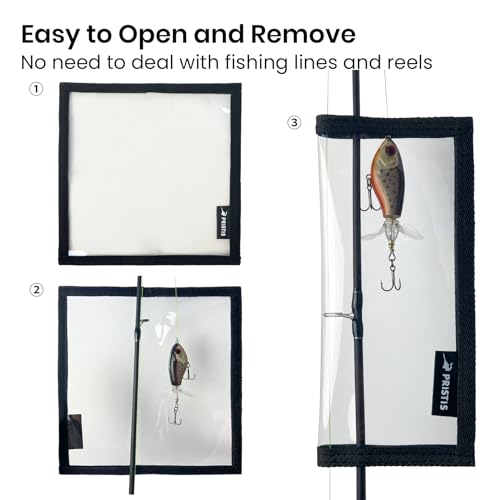 Pristis Utility Fishing Tool Combination, 4 Pack Fishing Lure Wraps & Fishing Soft Lure Storage Binder Bag, A Neat Option for Angler
