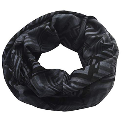 Obacle Seamless Face Mask Rave Bandana Men Women for Dust Sun Wind Protection - color: Geometry Black Gray