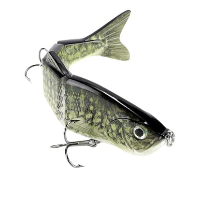 10in Multi Jointed Swimbait Fishing Lures Bait,4 Segment Big Giant Sinking Fishing Bass Lures,Crankbaits Swimbaits with Treble Hook - color: 10in,4.76oz-Color E