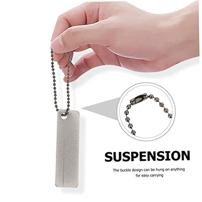 DOITOOL 2 Pcs Diamond Sharpening Stone Whetstone Pocket Mini 2.55 X 0.78 X 0.03 in for Kitchen Knives Outdoor Knives Fishing Hooks Scissors Camping