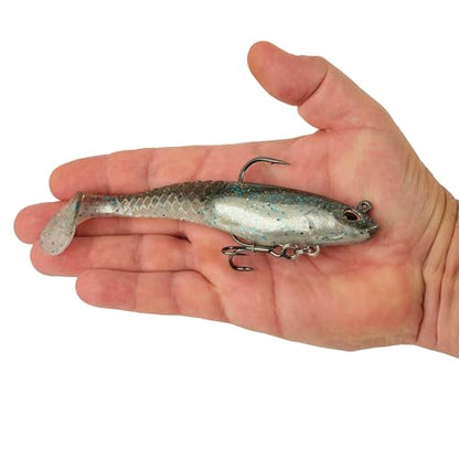 Berkley PowerBait Saltwater Pre-Rigged Cullshad Fishing Soft Bait - color: HD Pinfish, size: 6 in (1.625 oz)