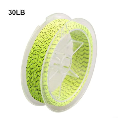 for Braided Fly Line Backing 50m Dacron Fishing Leader with Loop for Trout Bass Salmon Freshwater Saltwater Anglers Strong Low Stretch - size: D