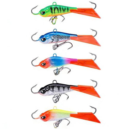 Ice Fishing Jigs Balancer Winter Fishing Lures Jigging Lures Head for Walleye Bluegill Pike Perch Ice Fishing Kits - color: 63MM 15G