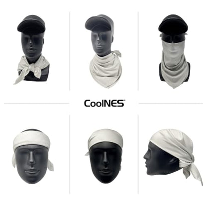 CoolNES - Cooling Bandana Adjustable Cools Instantly When Wet UPF 50 - color: Beige