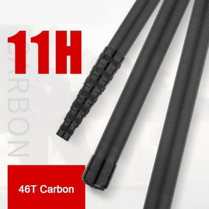Carbon Fiber Telescoping Fishing Landing Net with Collapsible Pole and Lightweight Folding Frame, 33lb Load Bearing 2.4m Length - color: 1.7m