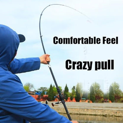 Portable Telescopic Fishing Rod – 9/12/15/18/20ft Carbon Spinning Rod, Ultralight for Small to Medium Fish, Lure 0.2-1.5oz, Ideal for Travel, Trout & Carp - size: 5.4M/18Ft
