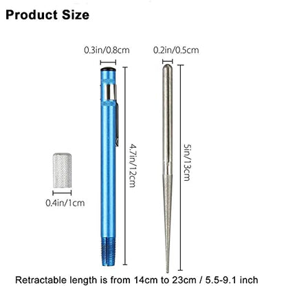 Retractable Knife Sharpener - 1 PC, Portable Diamond Grit Steel Knife Sharpening Stone Rod Pen Shape Knife Blade Sharpener Stick for Kitchen Knife and Outdoor Fish Hook