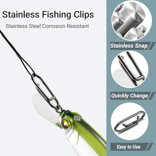 AMYSPORTS Steel Rigs Fishing Leaders Wire Stainless Lures Fishing Leader Heavy High Strength Wire Leaders Saltwater Black Nickel - size: #1 (5.9in-20lb) 50pcs