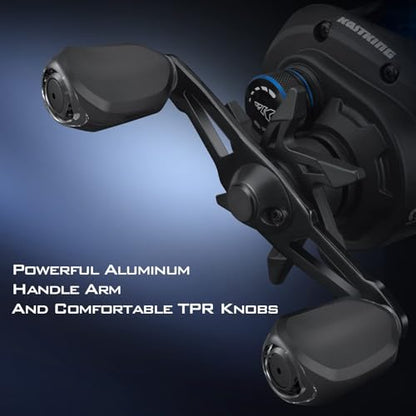 KastKing Centron Lite Baitcasting Fishing Reel – Lightweight, Glass Fiber Infused Nylon Frame – 7.6 OZ – 5 + 1 Anti-Reverse Ball Bearings, 7.1:1 High-Speed Gear Ratio Fishing Reel with Compact Design - color: B:Black-Right-7.1:1