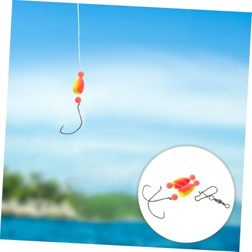POPETPOP 4pcs Sea Fishing Tackle Kit Portable Fishing Hooks and Floats User-Friendly Design for Beginners and Experienced Anglers