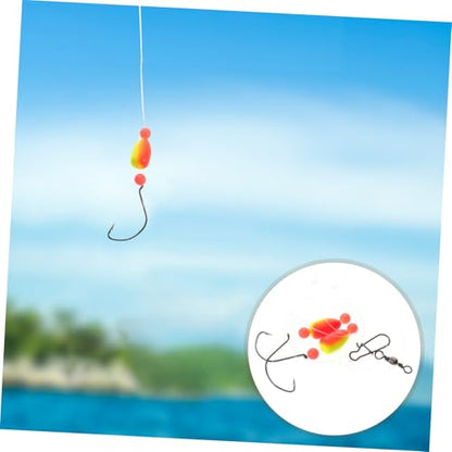 POPETPOP 4pcs Sea Fishing Tackle Kit Portable Fishing Hooks and Floats User-Friendly Design for Beginners and Experienced Anglers