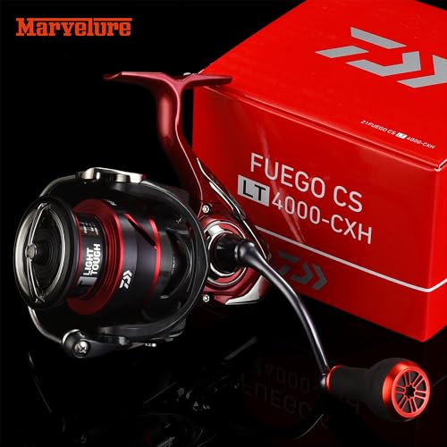 Non-Slip TPE Power Knob 1.1 inches (27 mm) Compatible for Shimano Stradic SLX, Daiwa Zillion Tatula Fuego, Spinning Baitcasting Reel (Black Red) - color: Black Red