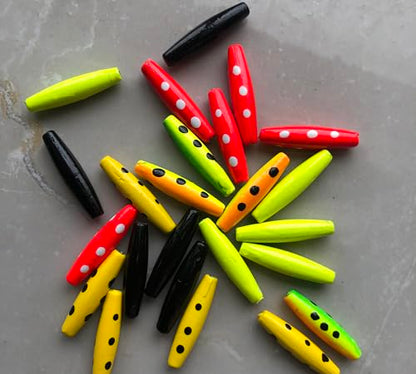 Pack of 25 Fishing Lure Making Supplies Material Spinner Body Kit Sinker Fishing Weight 1/8oz