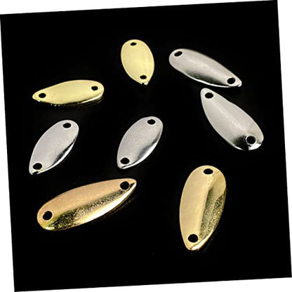 Kisangel 20pcs Metal Fishing Baits Sinking Lures for Freshwater Lightweight Bass Attractors Fishing Gear for Lakes Rivers and Streams
