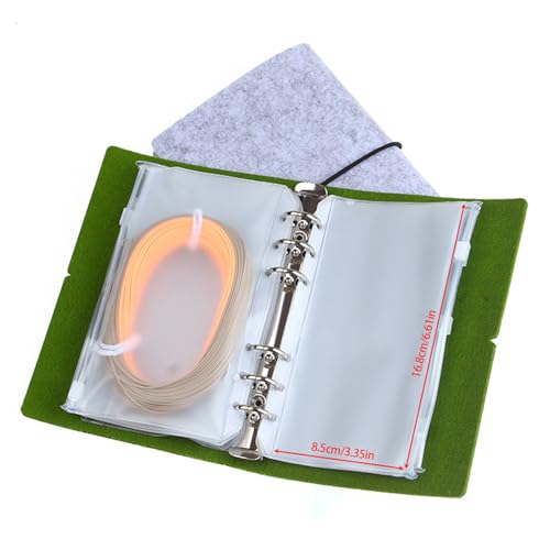 Lures Storage Bag Spoon Baits Trout Lures Organizers Artificial Crank Baits Fishing Tackle Binder Bag Fishing Tool Organizers - color: Green