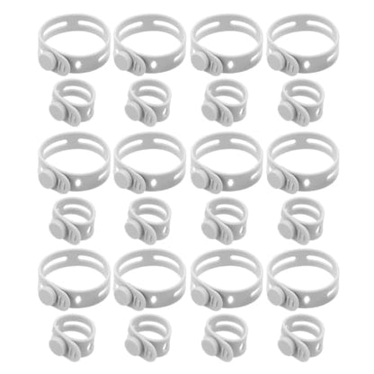 Ipetboom 40PCS Stretchy Fishing Rod Bands - 3.2 Inch 5.2 Inch Reusable Silicone Fishing Rod Straps - Silicone Rubber Ties Belts for Bundling, Cables, Gardening Tools
