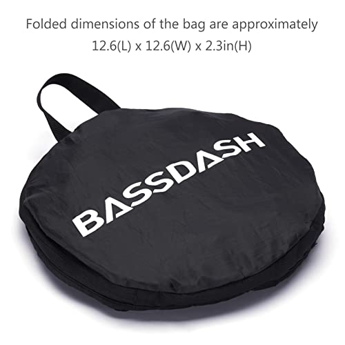 BASSDASH Mesh Duffel with Removable Shoulder Strap Wader Bag for Fishing Hunting Travel Sport Gym Beach Snorkeling FP06