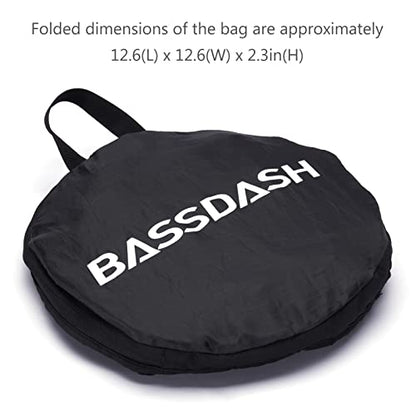 BASSDASH Mesh Duffel with Removable Shoulder Strap Wader Bag for Fishing Hunting Travel Sport Gym Beach Snorkeling FP06