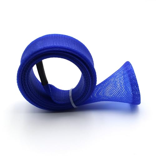Mr. Z Pack of 4 Casting Fishing Rod Sleeves with 2 Rod Straps Fishing Rod Covers Pole Jacket Rod Socks - color: Blue