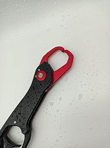 EDSTAR Fishing Pliers,Fish Lip Grippers with Missing Rope,Braid Scissors, Fishing Tools Set, Fishing Gifts for Men - color: 2# Red set