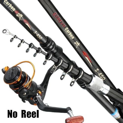 Portable Telescopic Fishing Rod – 9/12/15/18/20ft Carbon Spinning Rod, Ultralight for Small to Medium Fish, Lure 0.2-1.5oz, Ideal for Travel, Trout & Carp - size: 6.3M/20Ft