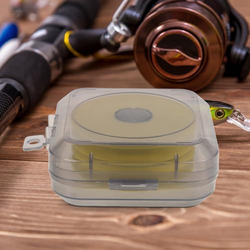 GANAZONO Fishing Line Spooler Box with Dual Foam Spools Compact Tackle Box Organizer for Fishing Line Storage and Rig Holder for Boat and Pocket Use