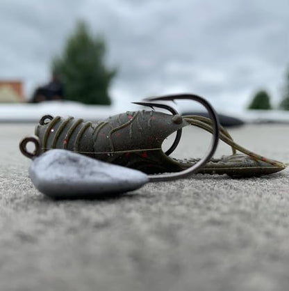 Great Lakes Finesse Juvy Craw - color: Green Pumpkin Orange