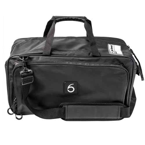 6th Sense – Travel Bait Bag – Large Fishing Tackle Bag with Spacious Main Compartment, Dual Zippered Side Pockets, Water-Resistant Build, and Shoulder Strap (Black) - color: Black