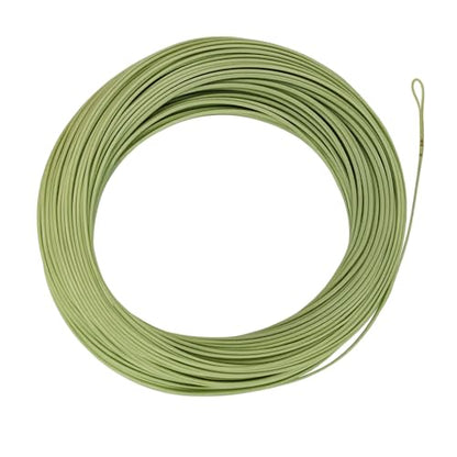 EUPHNG All-Purpose Fly Line Floating Trout Fishing Line Welded Loop Line ID Weight Forward Fly Fishing Line 100FT - color: Moss Green, size: WF5F