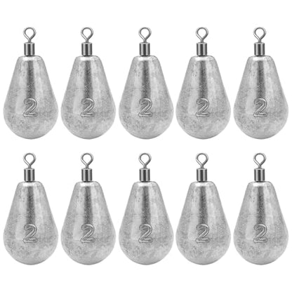 Long Casting Swivel Bell Sinkers Fishing Weights Drop Shot Weights with Swivels Fishing Lead Sinker 1/2oz 3/4oz 1oz 2oz 3oz - size: 1/4oz-10pcs