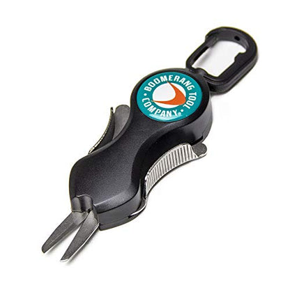 Boomerang Tool Company SNIP Fishing Line Cutters with Retractable Tether and Stainless Steel Blades that Cut Braid, Mono and Fluoro Lines Clean and Smooth! - style: Long Fly SNIP