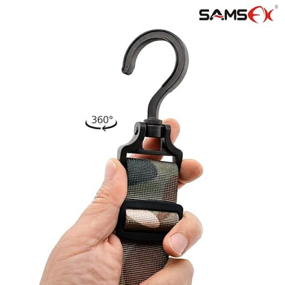 SAMSFX Fishing Wader Boot Hanger Adjustable Strap for Storage Drying - color: Camo Straps and Plastic Hook