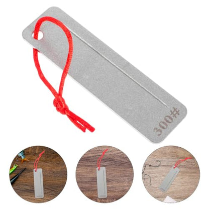 Gatuida Portable Fish Hook Sharpener Tool with Diamond-plated Iron for High Efficiency and Wear-resistant Sharpening of Fish Hooks and Knives, Compact Design for Outdoor Activities