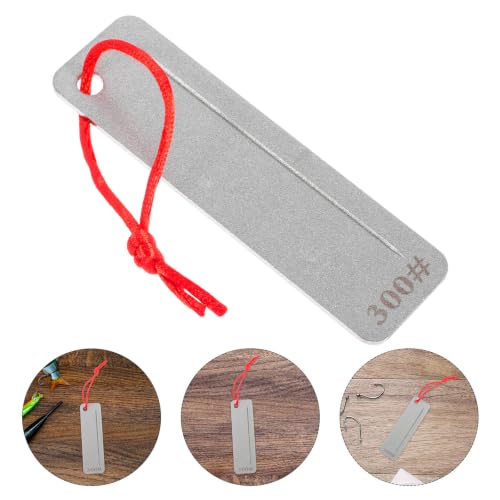 LIFKOME Mini Fish Hook with Diamond-coated Sharpening Stone Sharpener Portable and Easy to Use, High Efficiency Tool for Knives and Fish Hooks for Fishing and Outdoor Activities