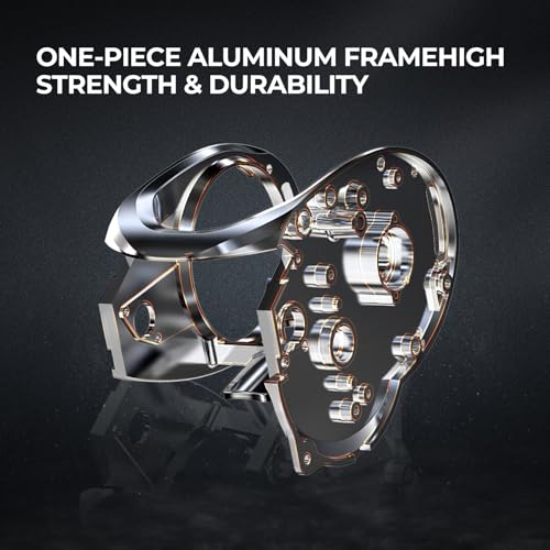 Piscifun Alinox 400 Baitcaster Fishing Reel, 38Lbs Max Drag Aluminum Alloy Frame Baitcasting Reel, Available in 6.6:1/8.1:1 Gear Ratio, Freshwater and Saltwater Low Profile Casting Reel for Musky - color: Bluish-violet - 6.6:1, style: Left Hand Retrieve