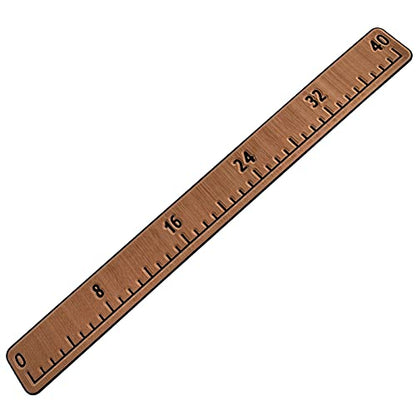Foam Fish Ruler with Adhesive Backing, EVA Fish Ruler for Boat Accessories Marine Fishing Measuring Tool, Fish Measuring Tape for Kayak, Fishing Boat, Cooler Ruler (40" Fish Ruler) - color: Light Brown