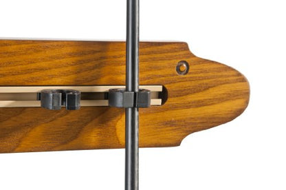 Old Cedar Outfitters Modular Wall Rack for Fishing Rod Storage, Holds up to 8 Fishing Rods - color: Oak Finish