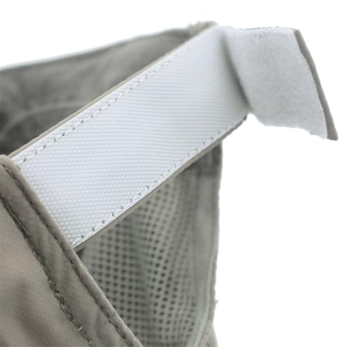 Connectyle Men's Sun Hat with Detachable Neck Flap Adjustable Outdoor UPF 50+ Baseball Sun Cap for Fishing Hiking Golfing - color: Light Grey