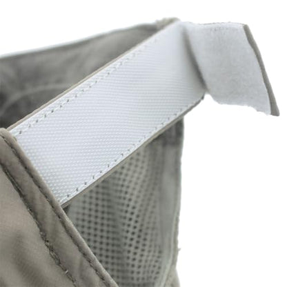 Connectyle Men's Sun Hat with Detachable Neck Flap Adjustable Outdoor UPF 50+ Baseball Sun Cap for Fishing Hiking Golfing - color: Light Grey