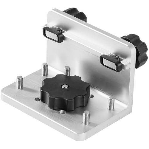 90° Boat Gunnel Track Mount Bracket for Rod Holders, Downriggers, Fish Finders & Marine Accessories, Aluminum Mounting Base for Lund, Ranger and Lowe Boats