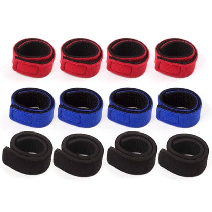 HUIOP 12pcs Fishing Rod Straps Fishing Pole Wrap Band Elastic Fishing Rod Holder Belts - color: Multicolor, size: 12pcs