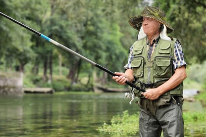 Catalonia Sun Hat for Men,Outdoor Wide Brim Hat with Neck Flap Cover for Fishing Hiking Safari Gardening - color: Camo Style C / Side Mesh