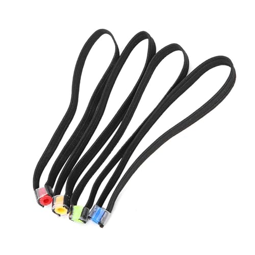 4Pcs Fishing Tippet Spool Ring, Lightweight Fishing Line Spool Band Ring, Elastic Fabric Tippet Wire Loop, 3.35in Portable Leader Line Holder Rings Tackle for Winder